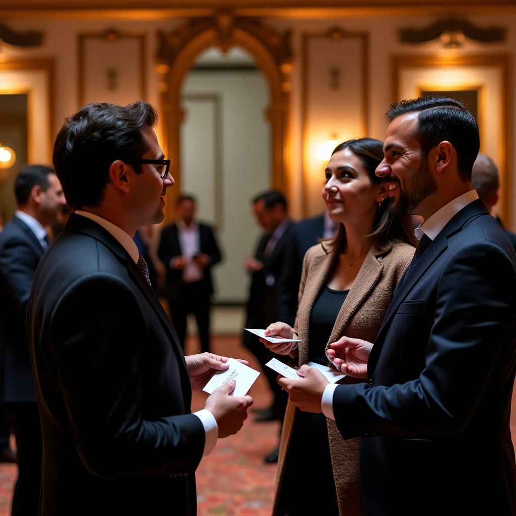 Sesión de networking entre inversores